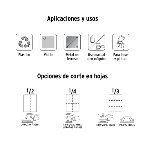LIJA DE AGUA GRANO 1000 MICROFINA CARBURO DE SILICIO TRUPER 11632