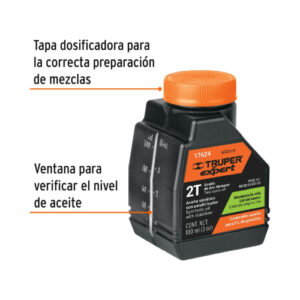 ACEITE SINTÉTICO PARA MOTOR DE 2 TIEMPOS, 100 ML TRUPER 17624