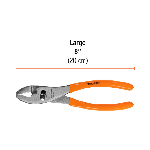 ALICATE DE MECÁNICO TRUPER 17301 - 8" (20CM) MANGO DE PVC