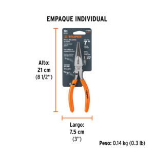 ALICATE DE PUNTA Y CORTE TRUPER 17315 - 7" (18CM) MANGO DE PVC