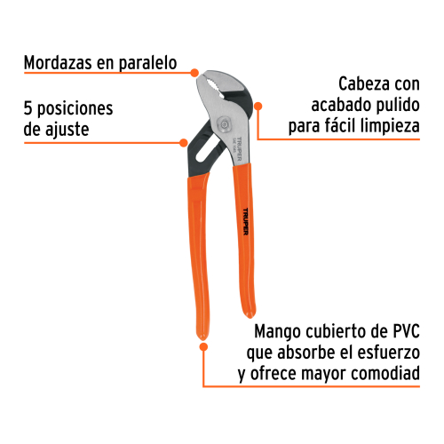 ALICATE PICOLORO TRUPER 17350 - 8" (20CM) MANGO DE PVC