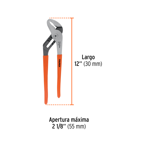 ALICATE PICOLORO TRUPER 17352 - 12" (30CM) MANGO DE PVC