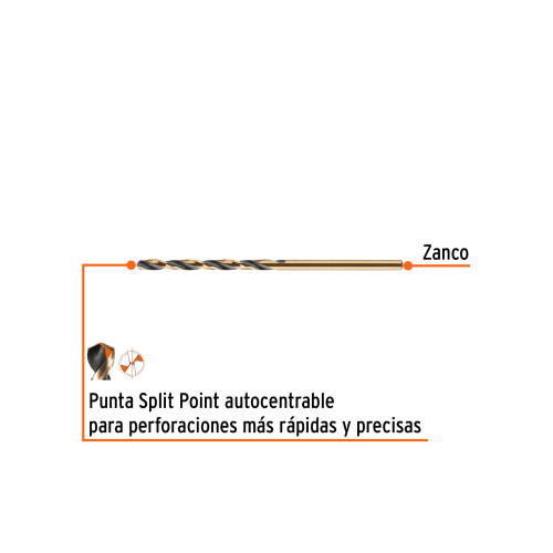 BROCA HSS 3/32" TRUGOLD PARA METAL, TRUPER EXPERT 11114
