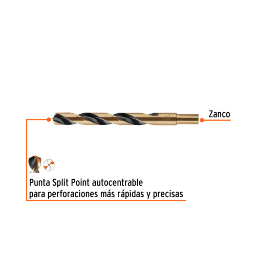 BROCA HSS 5/8" TRUGOLD PARA METAL, TRUPER EXPERT 11170