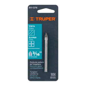 BROCA PARA VIDRIO Y AZULEJO DE 3/16", TRUPER 11701