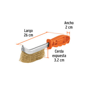 CEPILLO DE ALAMBRE CURVO ANTI-CHISPA DE ALAMBRE ONDULADO TRUPER 11540