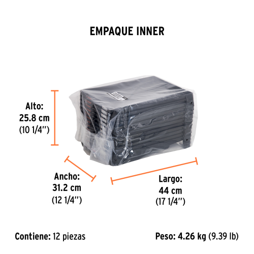 CHAROLA PARA RODILLO 9" PROFESIONAL 29CM X 41 CM X 6 CM, TRUPER 19211