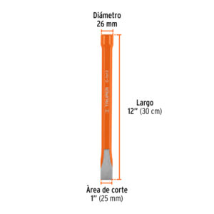 CINCEL DE CORTE FRÍO DE 1 X 12" TRUPER 12166