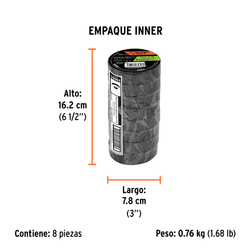 CINTA AISLANTE 19MM X 18M TRUPER EXPERT 19954