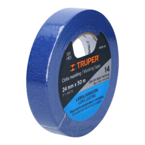 CINTA MASKING TAPE AZUL DE 1" X 50 M, TRUPER 12622