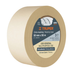 CINTA MASKING TAPE BLANCA DE 2" X 50 M, TRUPER 12593