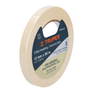 CINTA MASKING TAPE DE 1/2" X 50 M, TRUPER 12589