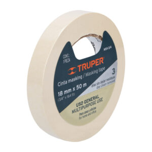 CINTA MASKING TAPE DE 3/4" X 50 M, TRUPER 12590