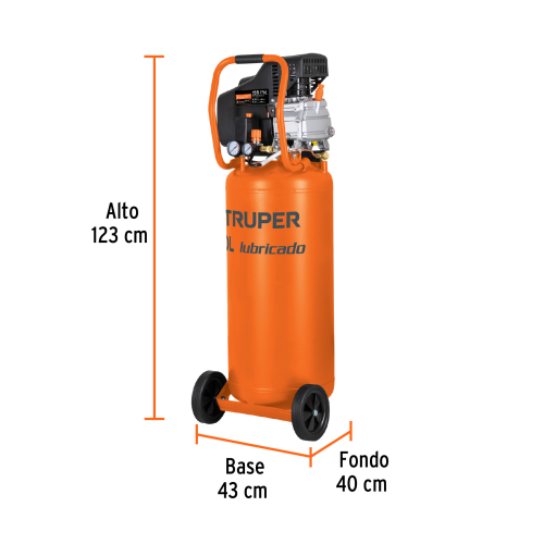 COMPRESOR DE AIRE VERTICAL 80L TRUPER 102116