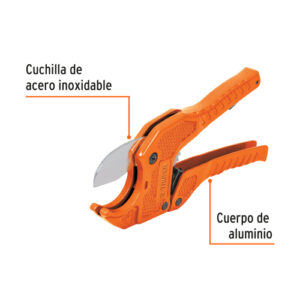 CORTADOR DE TUBO DE PLÁSTICO, CORTE 1-5/8" (41 MM), TRUPER TRUPER 12860