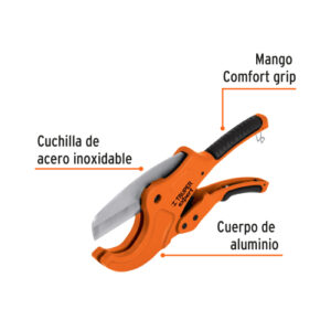 CORTADOR PROFESIONAL TUBO DE PLÁSTICO, CORTE 2-1/2", TRUPER EXPERT 12867