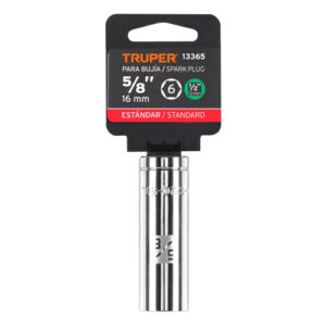 DADO HEXAGONAL PARA BUJÍAS DE 5/8" - ENCASTRE 1/2" TRUPER 13365