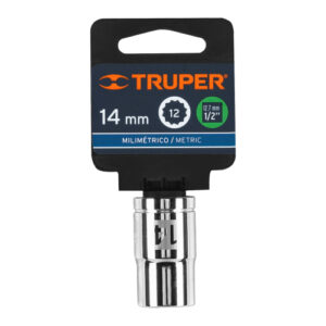 DADO POLIGONAL DE 12 PUNTAS - 14MM ENCASTRE 1/2" TRUPER 13528