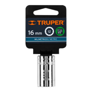 DADO POLIGONAL DE 12 PUNTAS - 16MM ENCASTRE 1/2" TRUPER 13530
