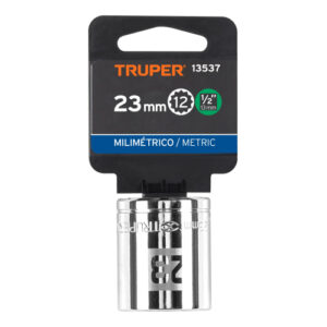 DADO POLIGONAL DE 12 PUNTAS - 23MM ENCASTRE 1/2" TRUPER 13537