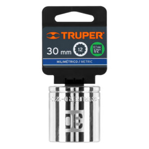 DADO POLIGONAL DE 12 PUNTAS - 30MM ENCASTRE 1/2" TRUPER 13544