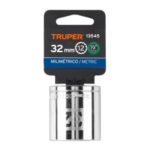 DADO POLIGONAL DE 12 PUNTAS - 32MM ENCASTRE 1/2" TRUPER 13545