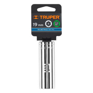 DADO TUBULAR HEXAGONAL ENCASTRE 1/2" DE 19 MM, TRUPER 13359