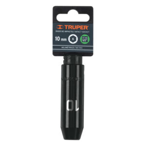 DADO TUBULAR HEXAGONAL ENCASTRE 1/2" DE IMPACTO DE 10 MM, TRUPER 12422