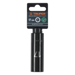 DADO TUBULAR HEXAGONAL ENCASTRE 1/2" DE IMPACTO DE 17 MM, TRUPER 12429