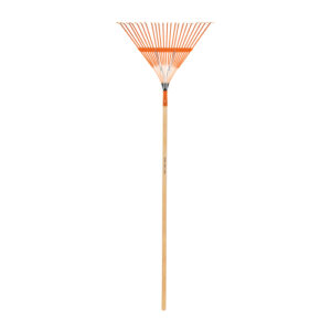 ESCOBA METÁLICA PARA JARDÍN,RECTA, 22 DIENTES, MANGO 48" TRUPER 14328