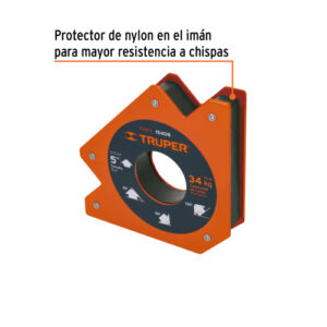 ESCUADRA MAGNÉTICA 5" PARA SOLDAR, CAPACIDAD 34 KG, TRUPER 15408