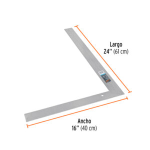 ESCUADRA PARA ALBAÑIL 16" X 24" DE ACERO, TRUPER 14384