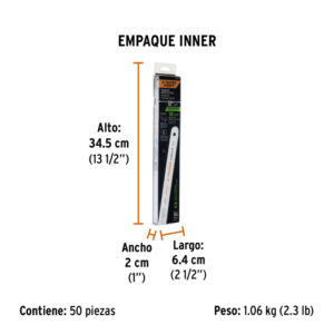 HOJA DE SIERRA BIMETÁLICA DE 12", 18 DPP, TRUPER EXPERT 18100