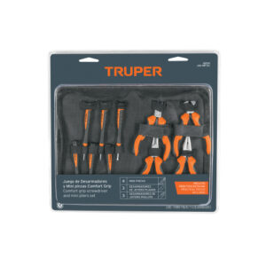 JUEGO 6 DESARMADORES DE JOYERO Y 4 MINI PINZAS TRUPER 18200 - COMFORT GRIP