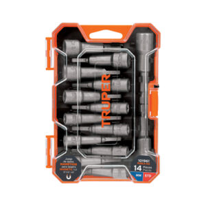 JUEGO DE 14 DADOS MAGNÉTICOS PARA TALADRO,TRUPER 101961