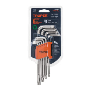 JUEGO DE 9 LLAVES TORX TRUPER 13647 T10 - T50