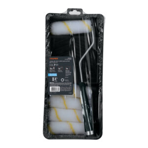 KIT DE RODILLO PARA PINTAR, 4" (MANERAL, CHAROLA Y 5 FELPAS) TRUPER 15023