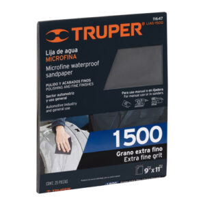 LIJA MICROFINA DE AGUA GRANO 1500 TRUPER 11647