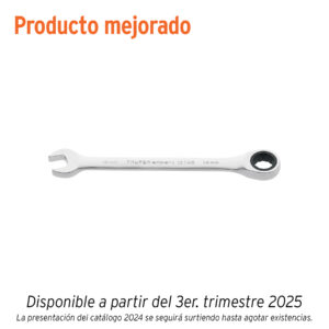 LLAVE COMBINADA CON MATRACA 14 MM X 186 MM LARGO, TRUPER EXPERT 15746