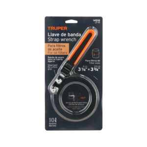 LLAVE DE BANDA METÁLICA 3-1/4"-3-3/4" PARA FILTRO DE ACEITE TRUPER 14518