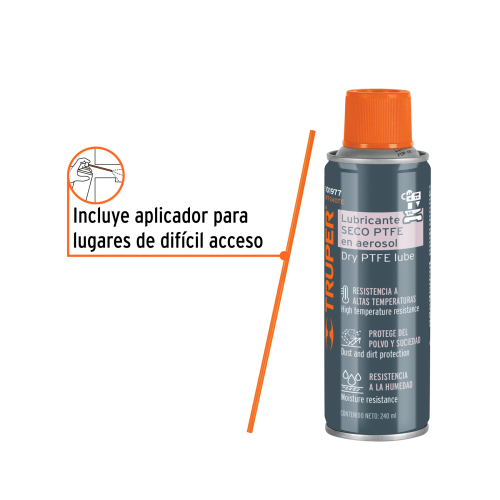 LUBRICANTE SECO ANTICORROSIVO EN AEROSOL TRUPER 101977 - 240 ML (8OZ)