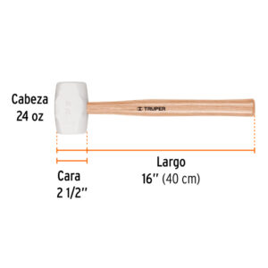 MAZO DE HULE 24 OZ, TRUPER 16932