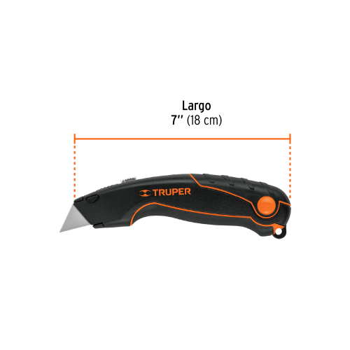 NAVAJA RETRÁCTIL 7" CUERPO DE ALUMINIO, TRUPER 16950
