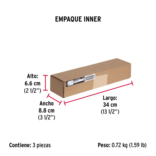 NIVEL PROFESIONAL 12" (30CM) 0° Y 90° TRUPER 17030