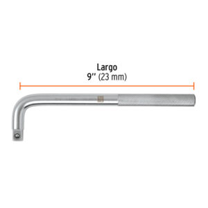 PALANCA EN "L" DE 9" ENCASTRE 1/2", TRUPER 13913