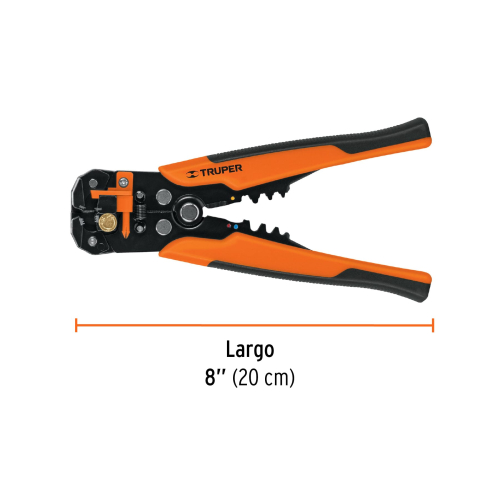 PINZA 8" PELA CABLES AUTOMÁTICA, 22 A 10 AWG, TRUPER 17360