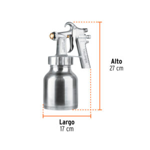 PISTOLA P/PINTAR BAJA PRESIÓN, 1.5 MM, PULIDA, ENTRADA SUP TRUPER 14036