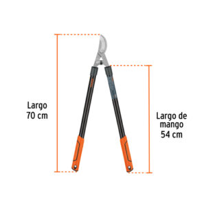 TIJERA PARA RAMAS 70 CM, CLASSIC, MGOS TUBULARES, TRUPER 18399