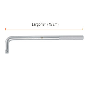 TRUPER - 13914 - MANGO CUADRO 3/4" EN "L", LARGO 18"